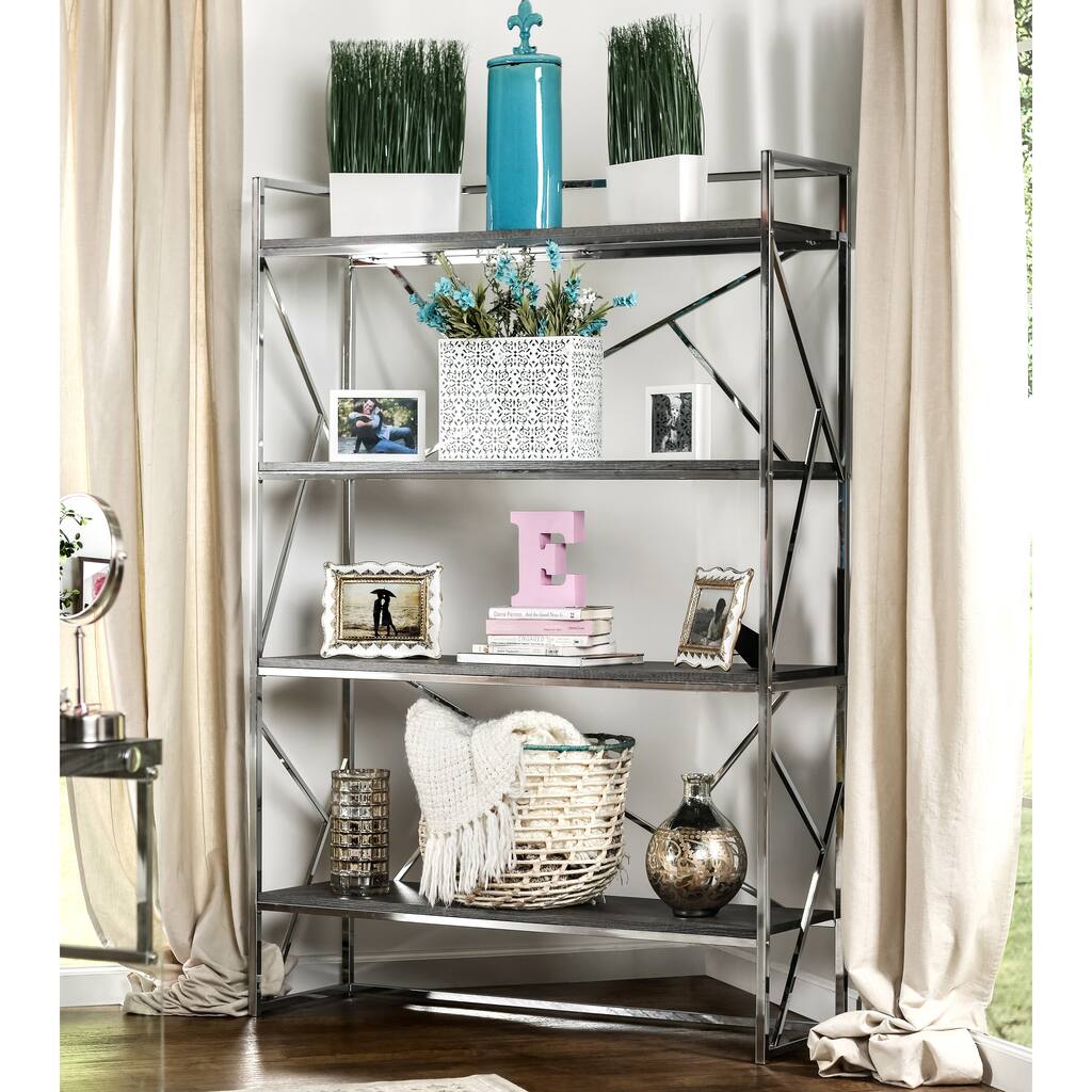 Furniture of America Nara Contemporary 4-shelf Open Bookshelf