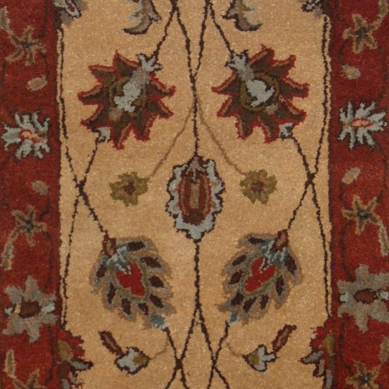 Handmade Mahal Wool Runner (India) - 2'3 x 8'
