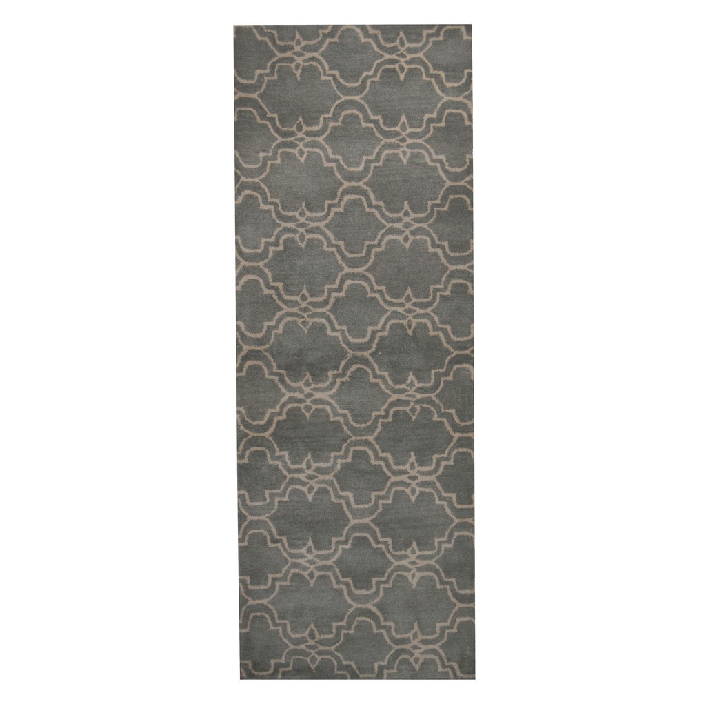 Handmade Tibetan Wool Runner (India) - 3' x 8'