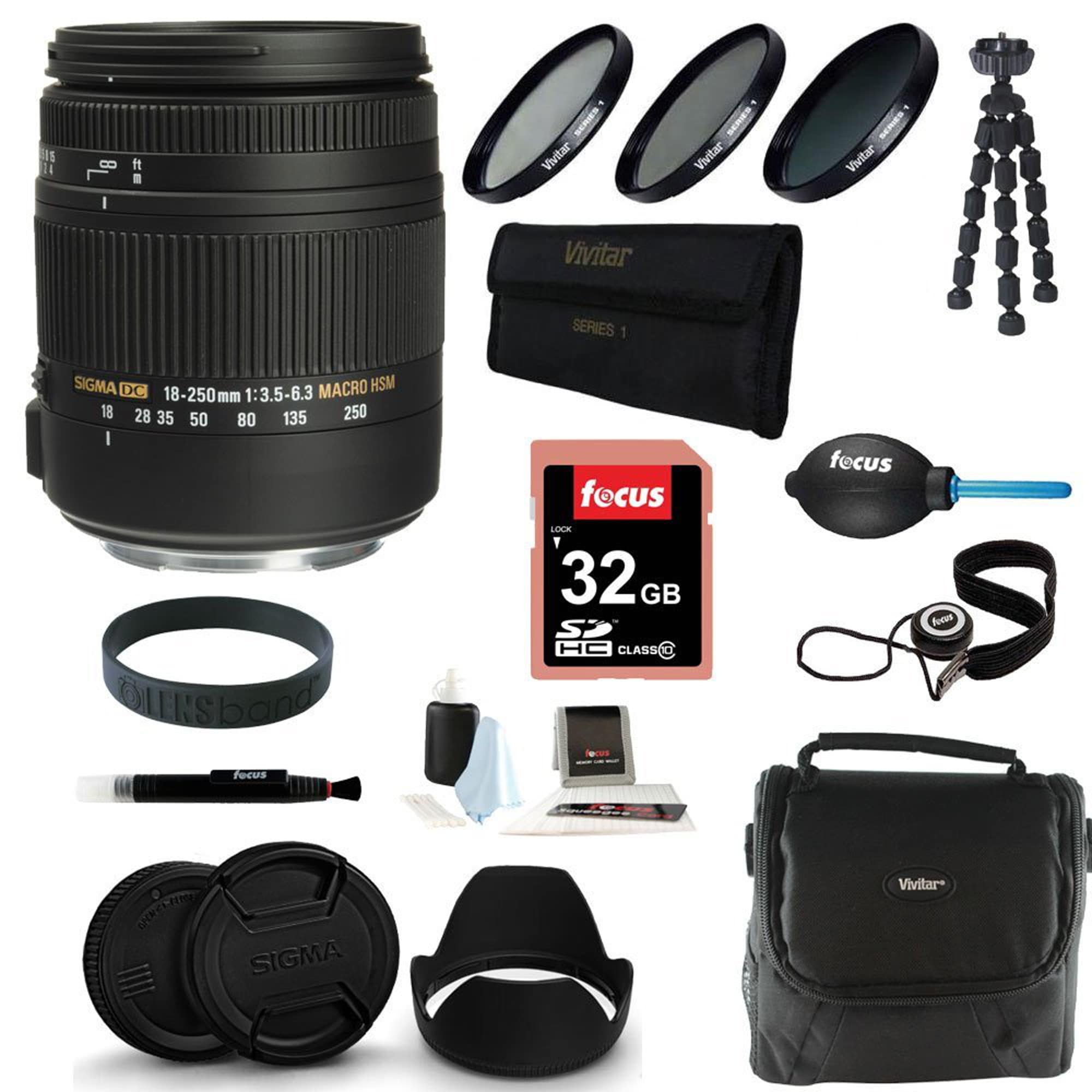Sigma 18 250mm F3 5 6 3 Dc Macro Os Hsm For Canon Digital Slr Cameras Deluxe Accessory Kit Overstock