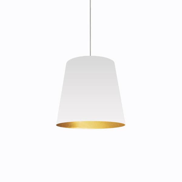 white and gold pendant lighting