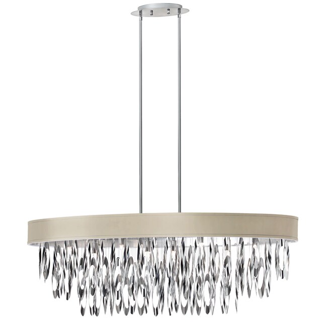 Dainolite 8-light Oval Chandelier with Pebble Shade (Less than 60 Watts) - Chandeliers For Bedrooms by Overstock.com