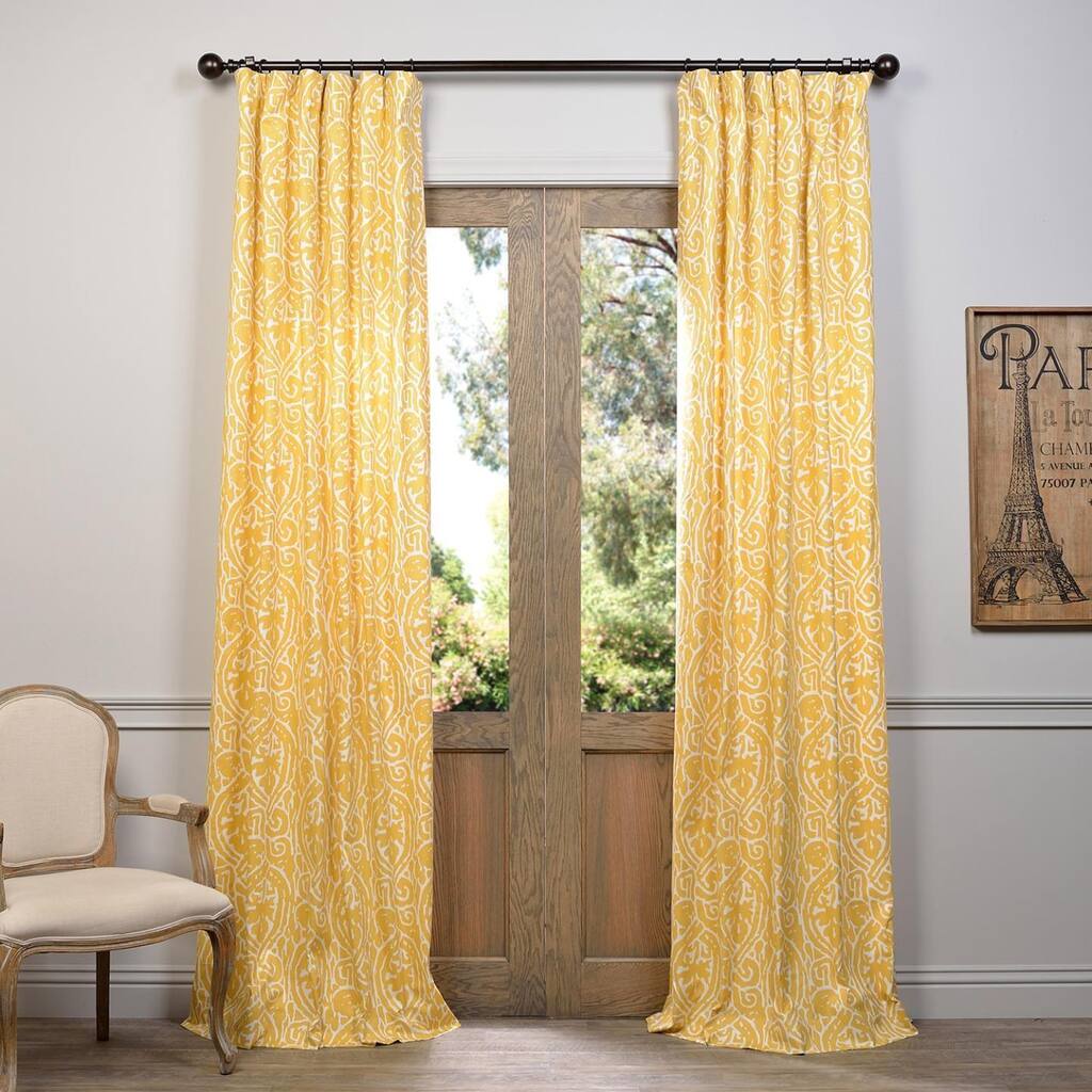 Exclusive Fabrics Zambia Printed Cotton Curtain (1 Panel)