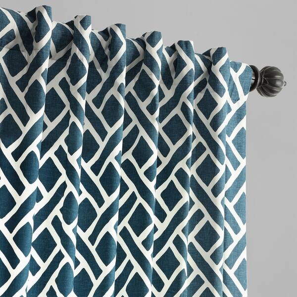 Shop Exclusive Fabrics Martinique Geometric Pattern Cotton Curtain