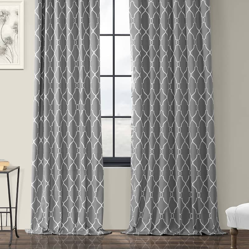 Exclusive Fabrics Aiden Printed Cotton Curtain (1 Panel)