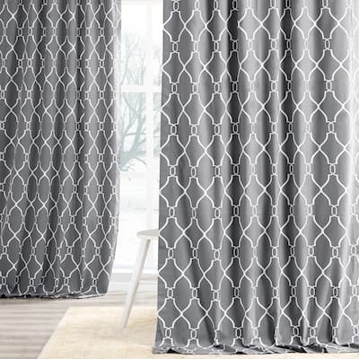 Exclusive Fabrics Aiden Printed Cotton Curtain (1 Panel)