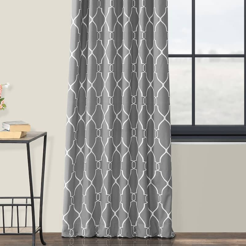 Exclusive Fabrics Aiden Printed Cotton Curtain (1 Panel)