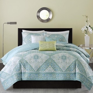 Madison Park Miranda 6-piece Quilted Coverlet Set - Bed Bath & Beyond ...