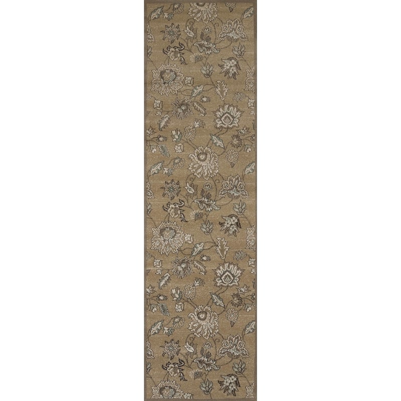 Admire Home Living Plaza Traditional Distressed Floral Pattern Area Rug