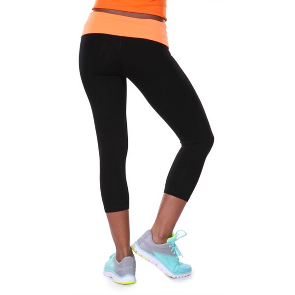 fold over capri yoga pants