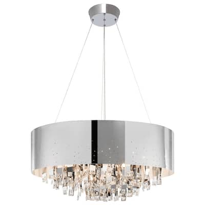 Kichler Lighting Contemporary 12-light Chrome Chandelier/ Chrome Shade
