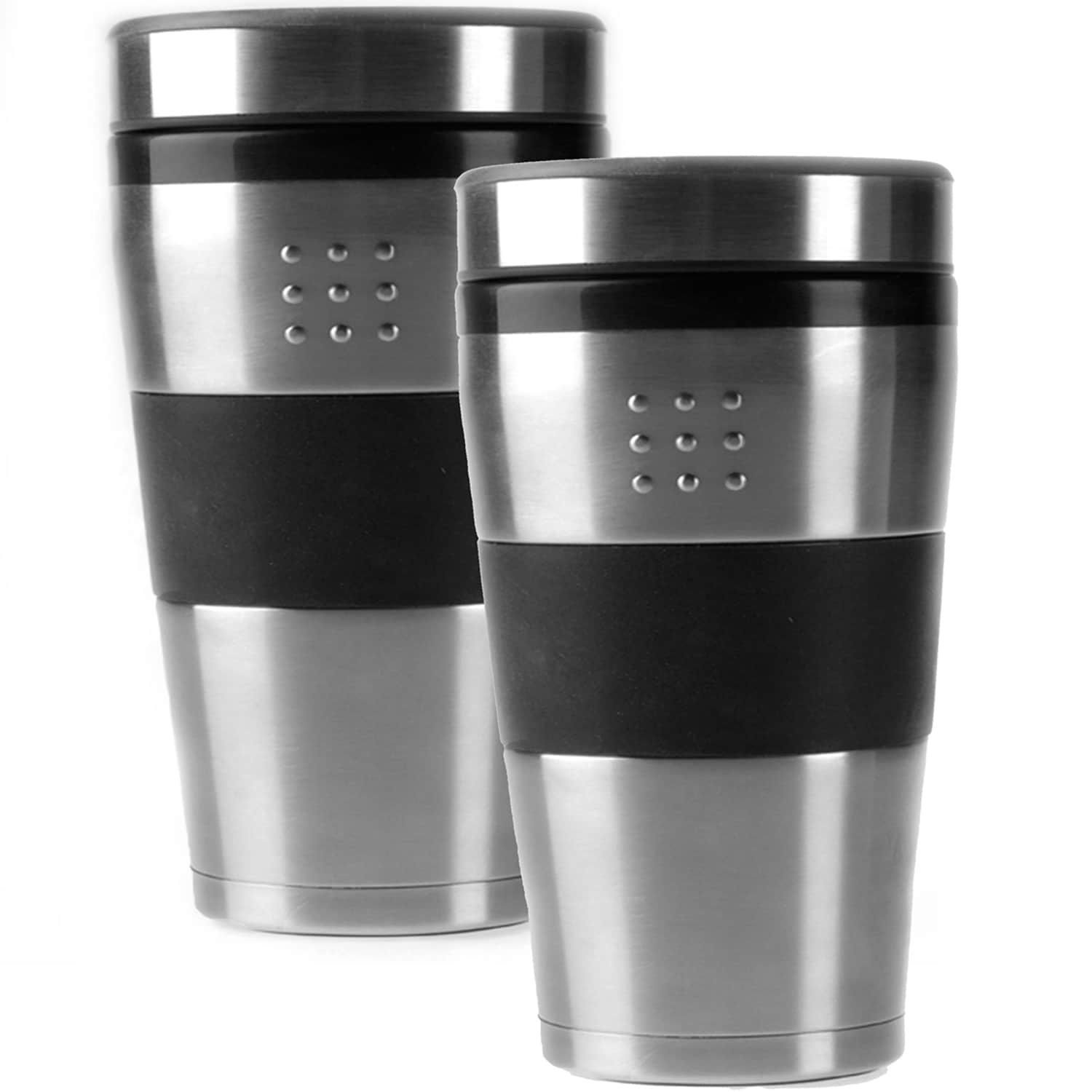 Berghoff Orion 2 Piece 16 Ounce Stainless Steel Travel Mugs Overstock 10389645