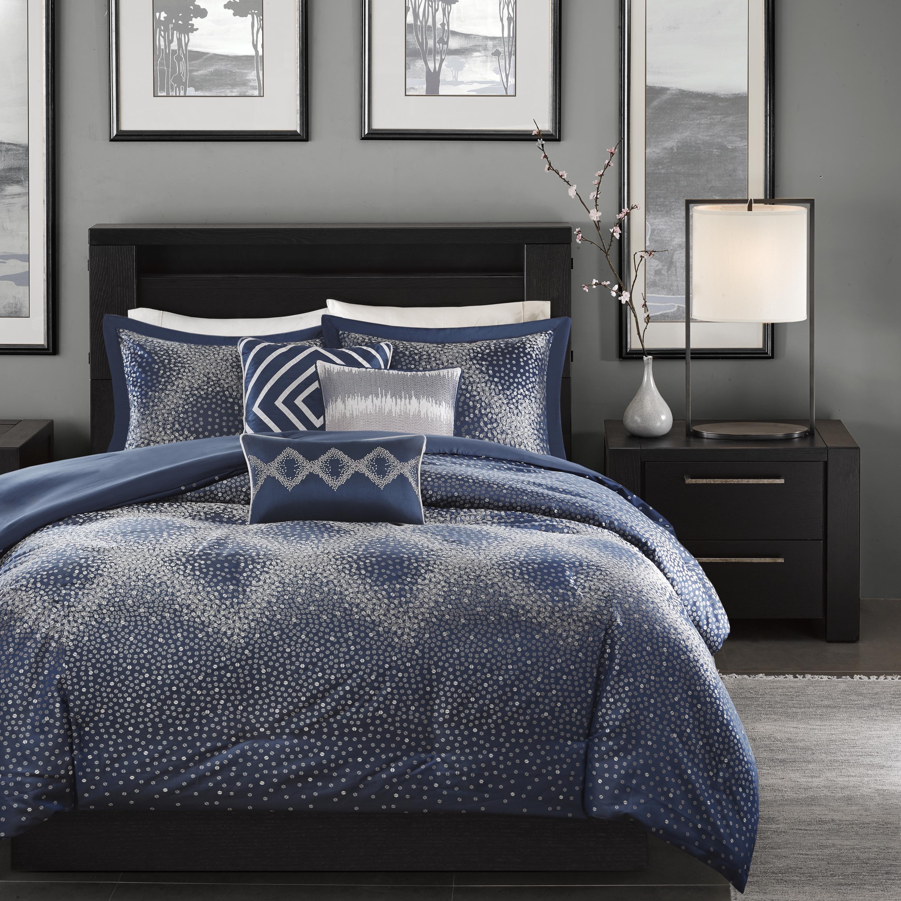 THE TOE （Madison Jacquard ） Amazon.com: Madison Park Odette Cozy Comforter Set Jacquard