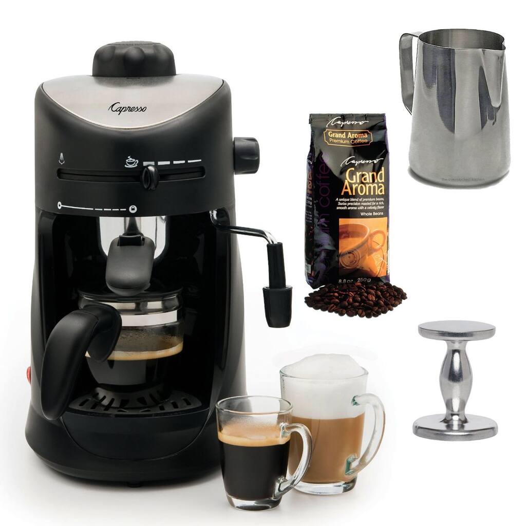 Capresso 303.01 4-Cup Espresso/Cappuccino Machine Bundle