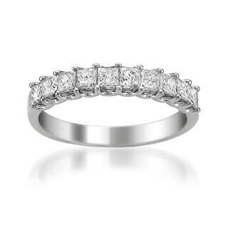 Platinum Wedding Rings For Less Montebello Platinum 1ct Tdw Princess Cut White Diamond Wedding Band