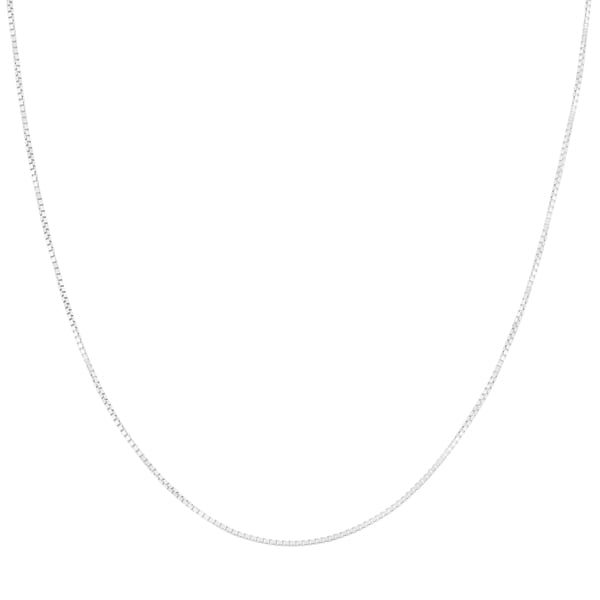 14 inch white gold box chain Clearance