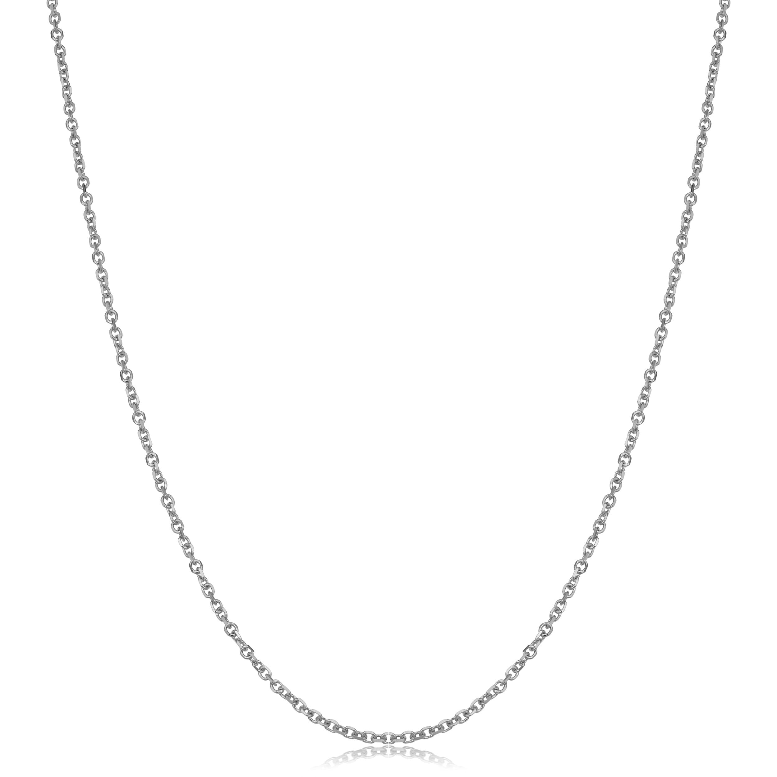 Au Naturale 14k White Gold 1.5-mm Cable Chain (16 - 24 inches)