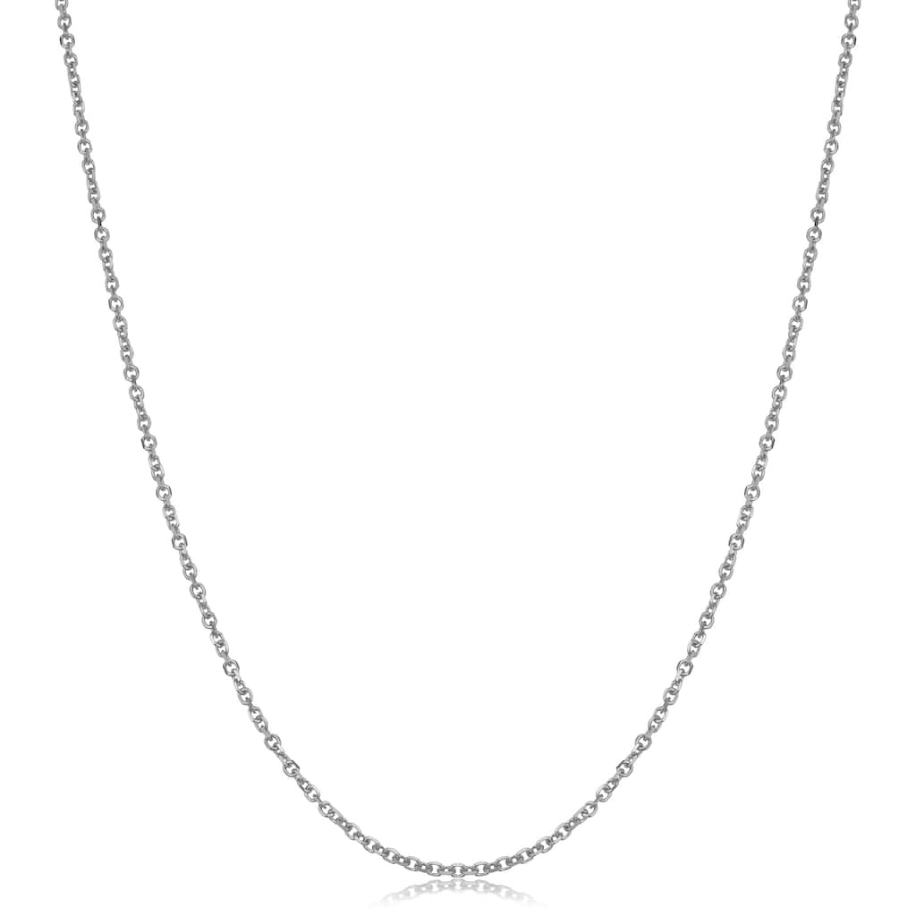 14k White Gold 1.5-mm Cable Chain (16 - 24 inches)