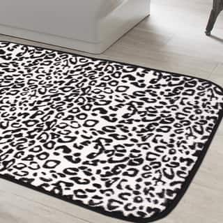 Black Animal Print Bath Rugs Mats Find Great Towels Exotic Snow Leopard Print Quick Dry Memory Foam Bathroom Rug 20 Inches Wide X 31 5