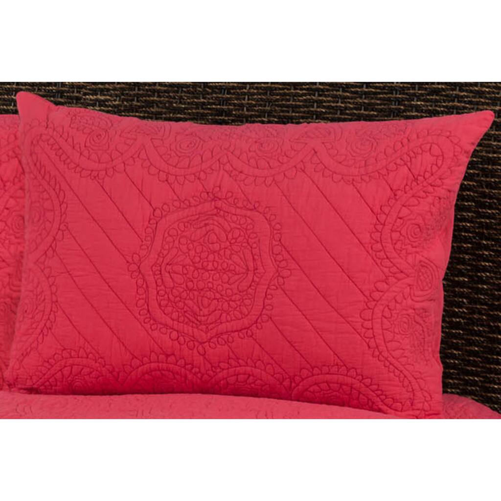 Rizzy Home Moroccan Pink Fling Sham
