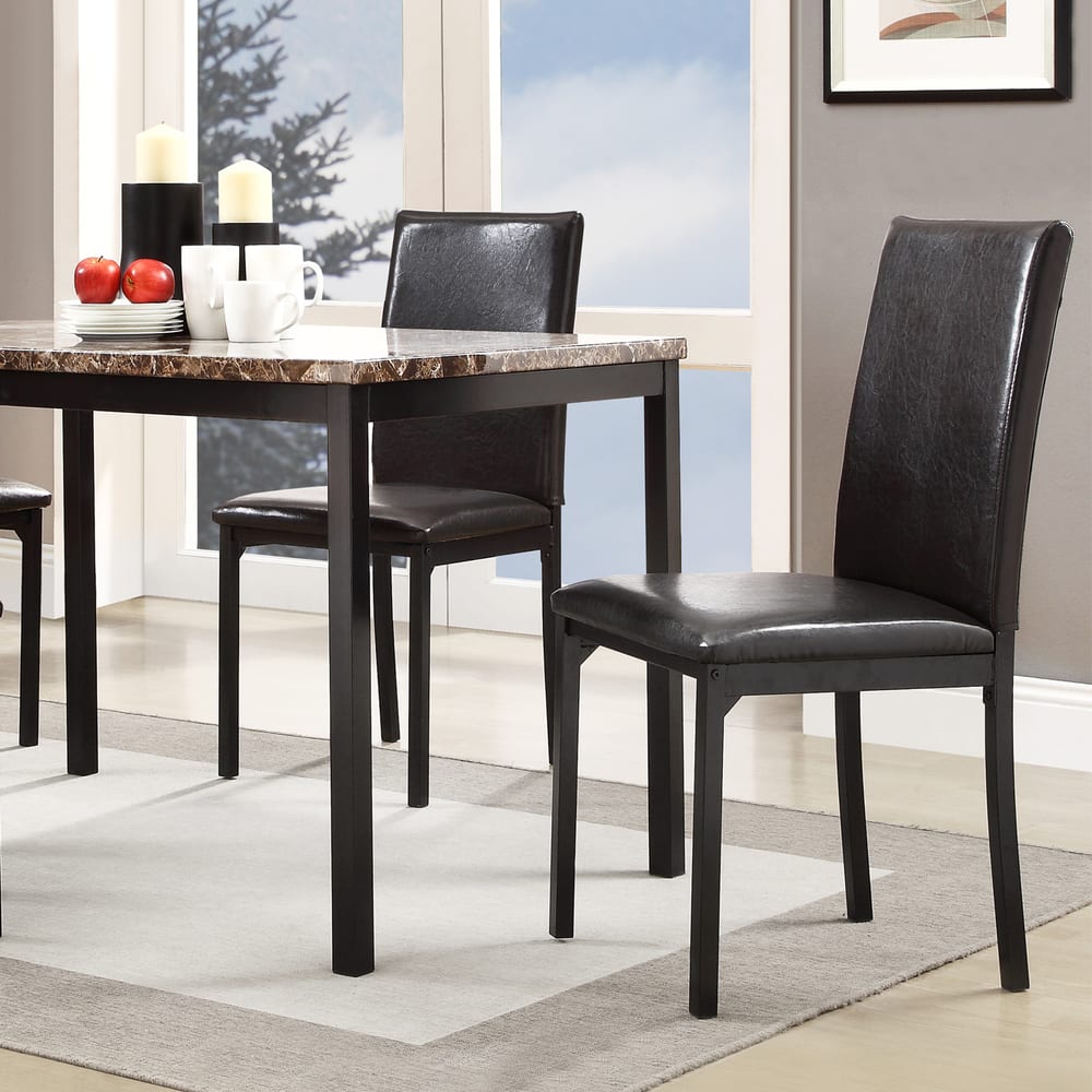 Darcy Espresso Metal Upholstered Dining Chair (Set of 2) by iNSPIRE Q Bold