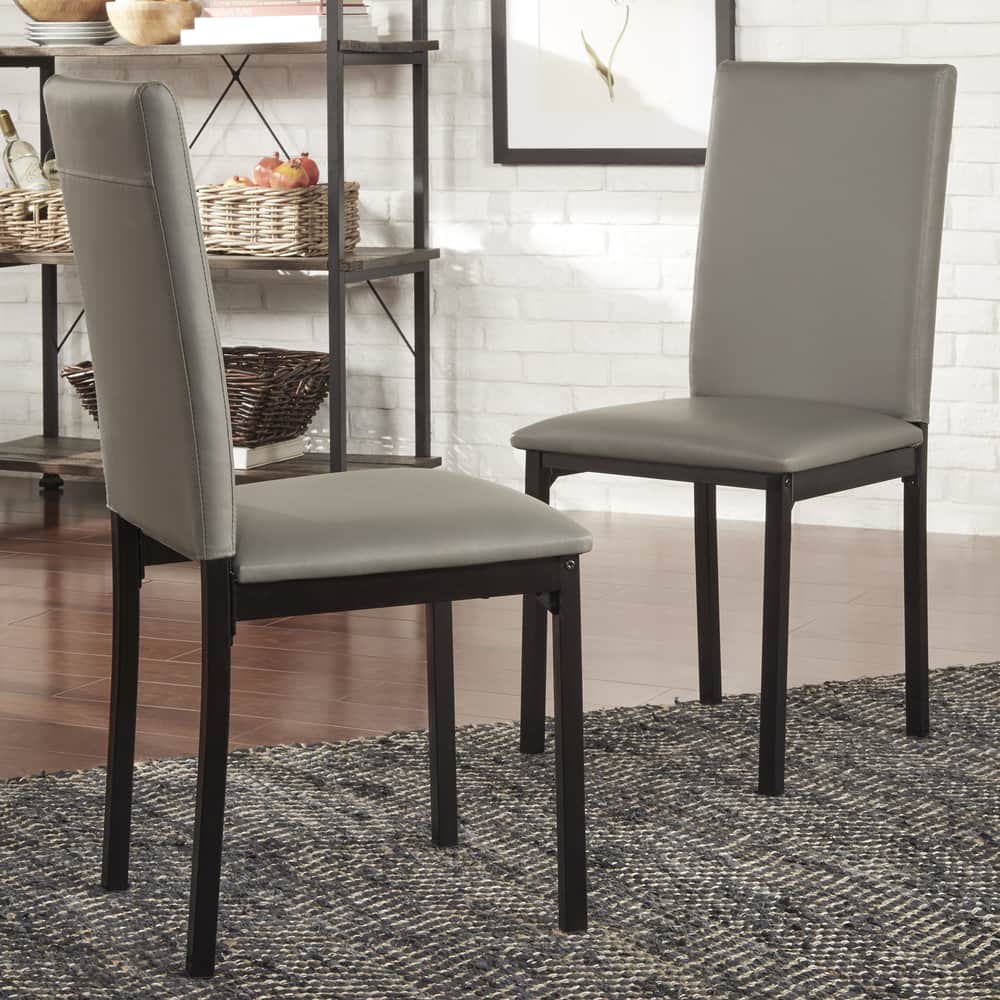 Darcy Espresso Metal Upholstered Dining Chair (Set of 2) by iNSPIRE Q Bold