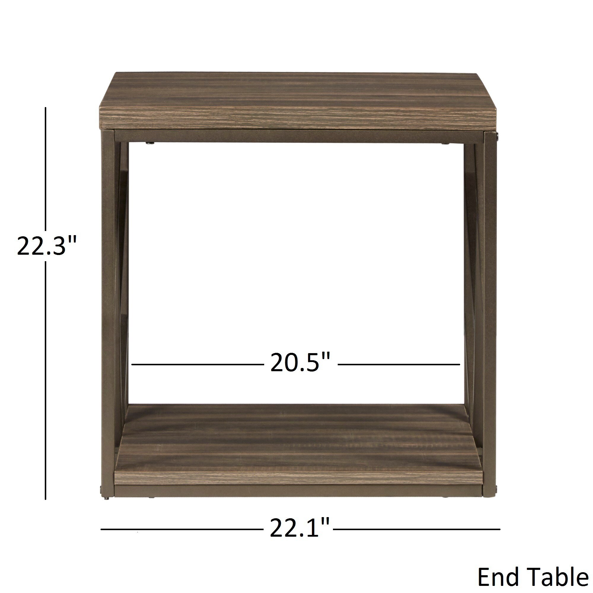 Lincoln Metal Contemporary Distressed Wood Coffee Table Or Side By Inspire Q Clic Lincoln Metal Contemporary Distressed Wood Coffee Table Or Side By Inspire Q Clic