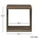 Lincoln Metal Contemporary Distressed Wood Coffee Table or Side Table by iNSPIRE Q Classic - Thumbnail 6