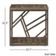 Lincoln Metal Contemporary Distressed Wood Coffee Table or Side Table by iNSPIRE Q Classic - Thumbnail 5