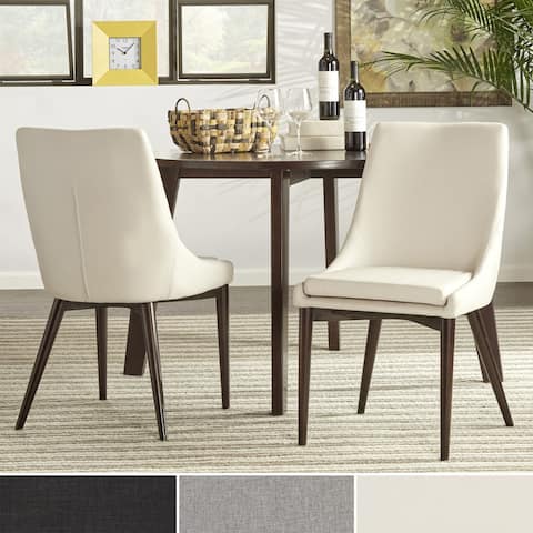 Sasha Mid-century Barrel-back Dining Chairs (Set of 2) by iNSPIRE Q Modern