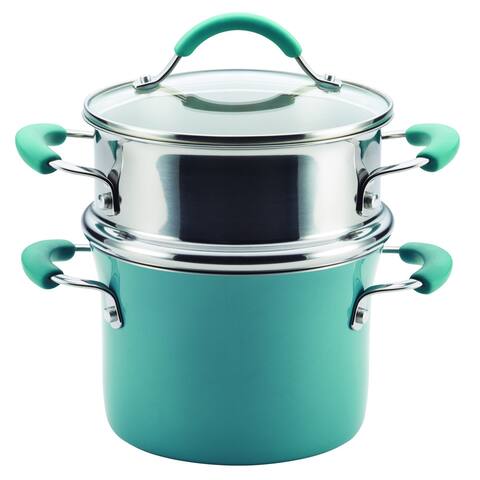 Rachael Ray Cucina Hard Enamel Nonstick 3-quart Covered Multi-pot Set with Steamer
