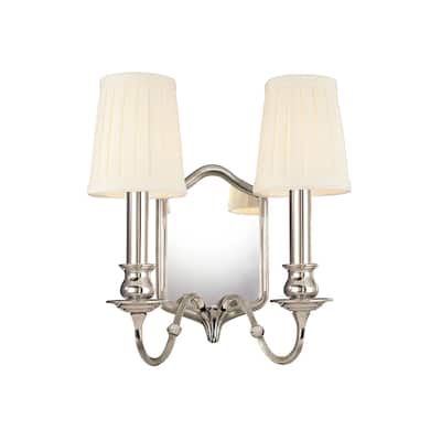 Hudson Valley Endicott 2-light Wall Sconce, Polished Nickel