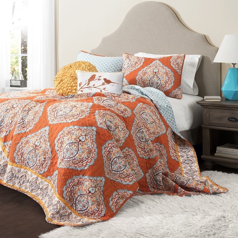 Lush Decor Harley 5 Piece Quilt Set Ships To Canada Lush Decor Harley 5 Piece Quilt Set