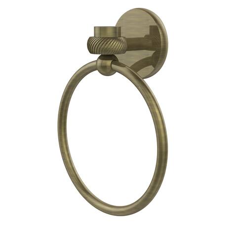 Allied Brass Satellite Orbit One Collection Towel Ring with Twist Accent