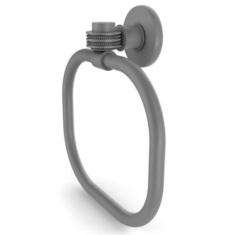 Allied Brass Continental Collection Towel Ring with Dotted Accents
