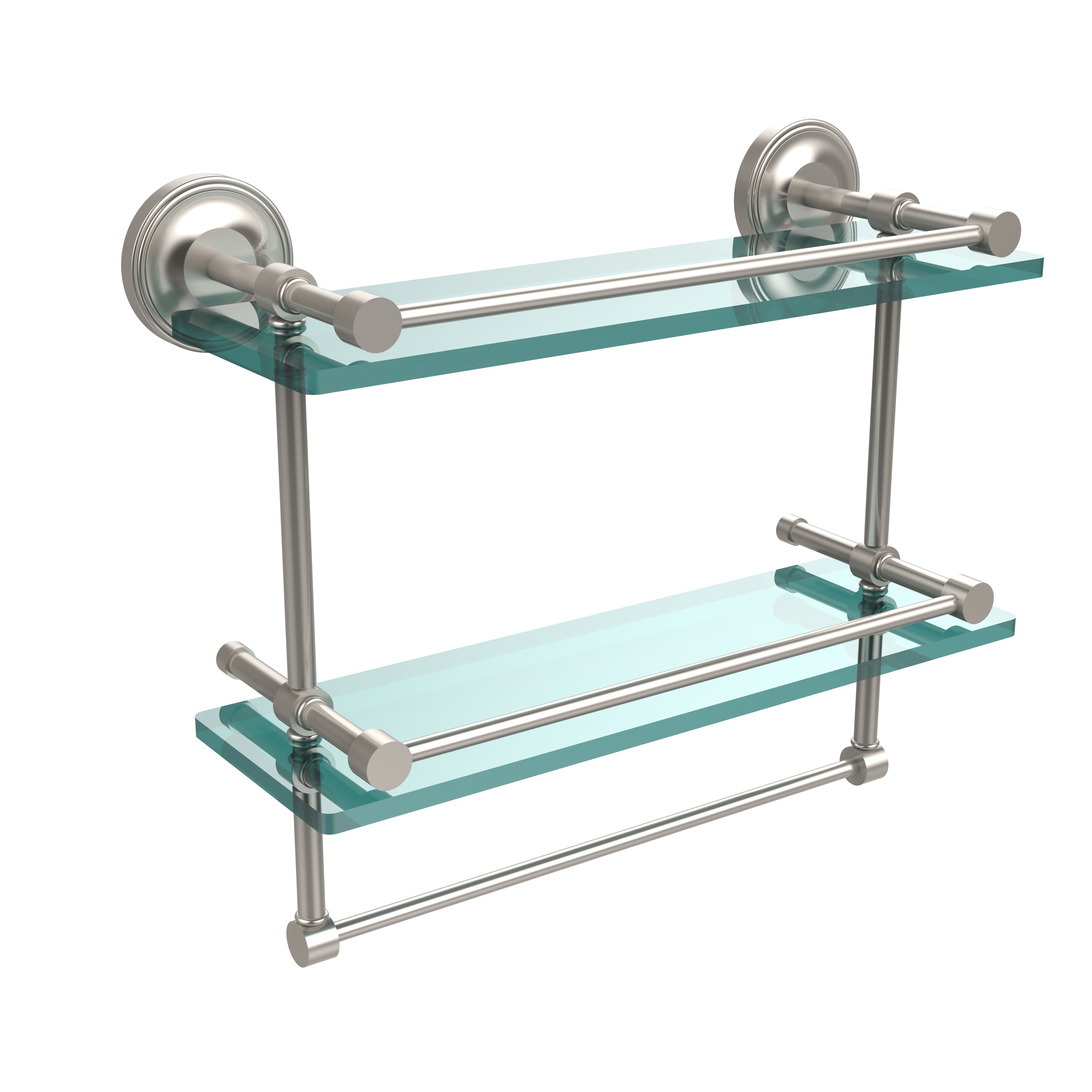 glass towel shelf