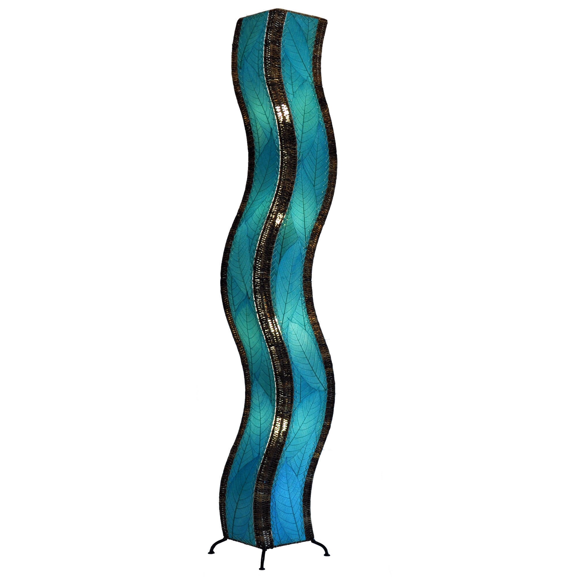 teal blue floor lamp