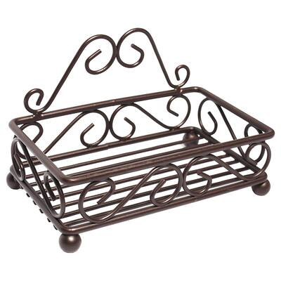 High Quality Bronze Sponge/Soap Holder with a Classic Swirl Design