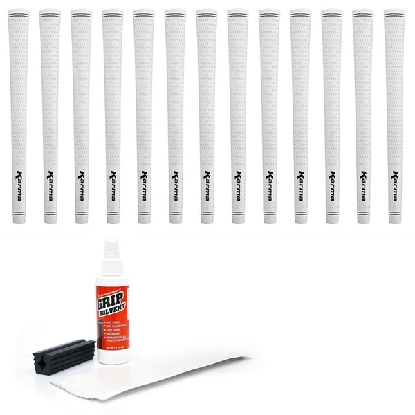 Karma White Velvet 13-piece Golf Grip Kit