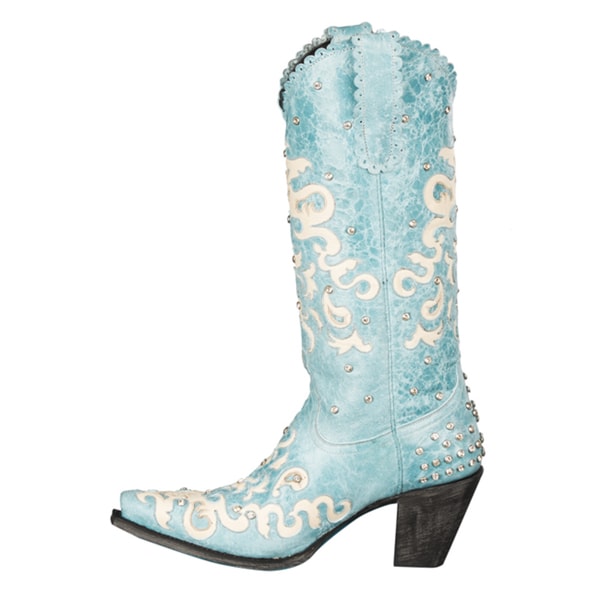 tiffany blue cowboy boots