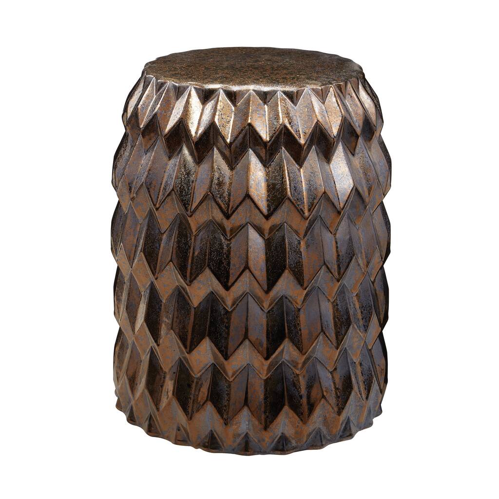 LS Dimond Home Chevron Bullet Stool