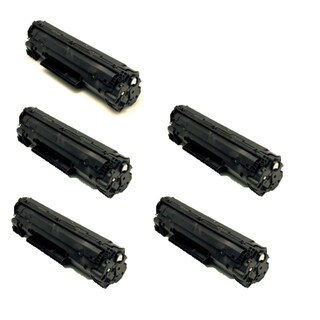 HP CB436A Black Compatible Laser Toner Cartridge ( Pack of 5 )