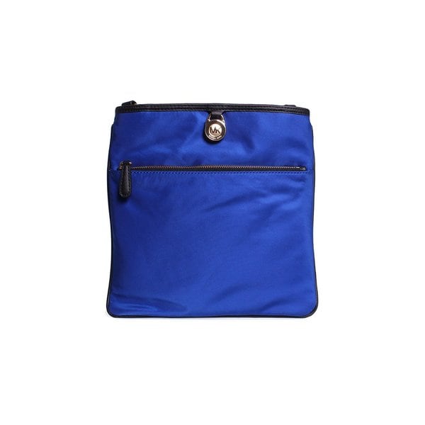 Michael Kors Kempton Large Electric Blue Pocket Nylon Crossbody