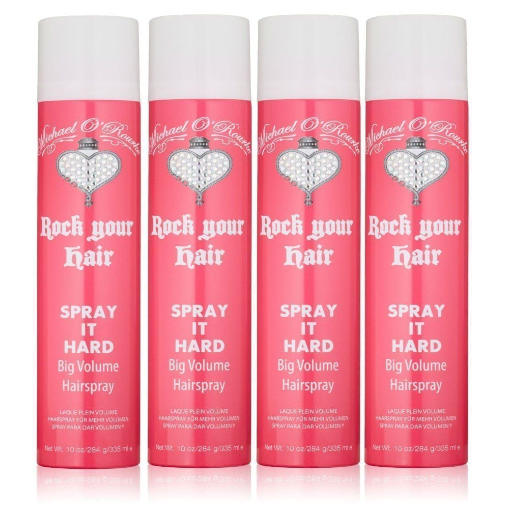 Shop Michael O Rourke Rock Your Hair Spray It Hard 10 Ounce Hair Spray Pack Of 4 Overstock 10394557