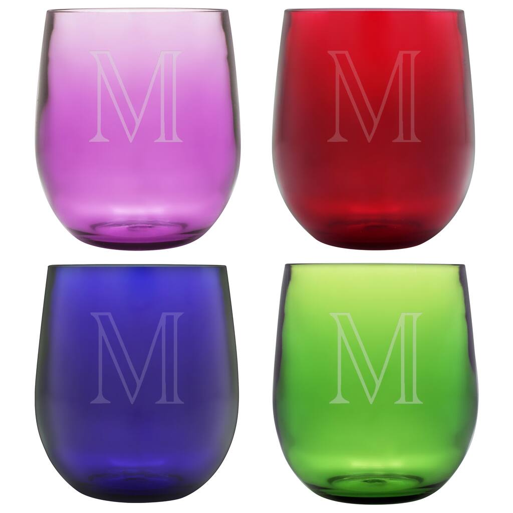 Personalized Shatter-Resistant Stemless Tumbler (Set of 4)