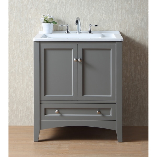 Shop Stufurhome 30 Inch Grey Laundry Utility Sink Free