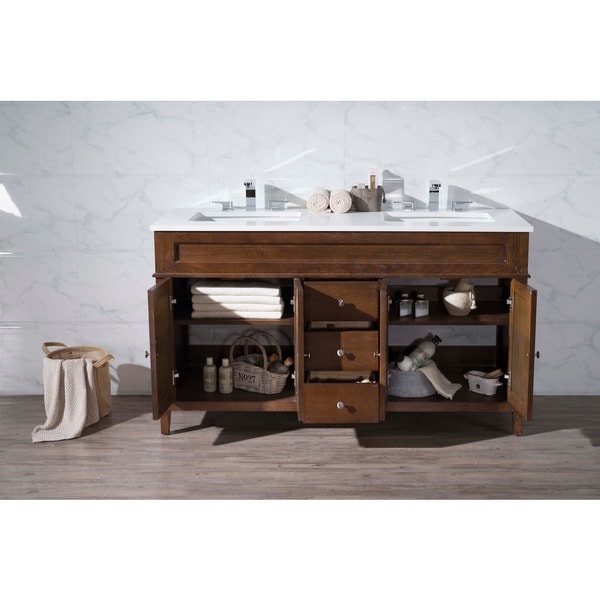 stufurhome hamilton 59 inch double sink bathroom vanity - free stufurhome hamilton 59 inch double sink bathroom vanity - free