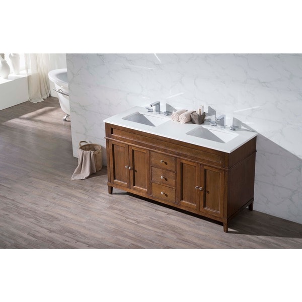stufurhome hamilton 59 inch double sink bathroom vanity - free stufurhome hamilton 59 inch double sink bathroom vanity - free
