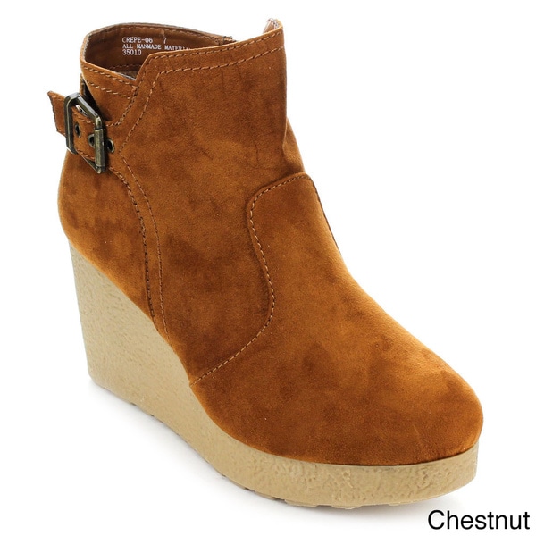 bamboo wedge boots