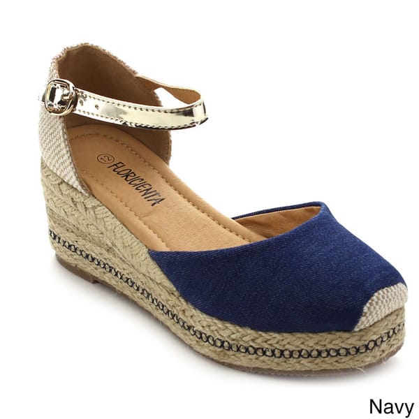 Shop Floricienta Megan 01k Girl S Comfort Closed Toe Espadrille